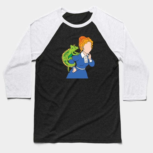 Ms. Frizzle Baseball T-Shirt by LucyL96